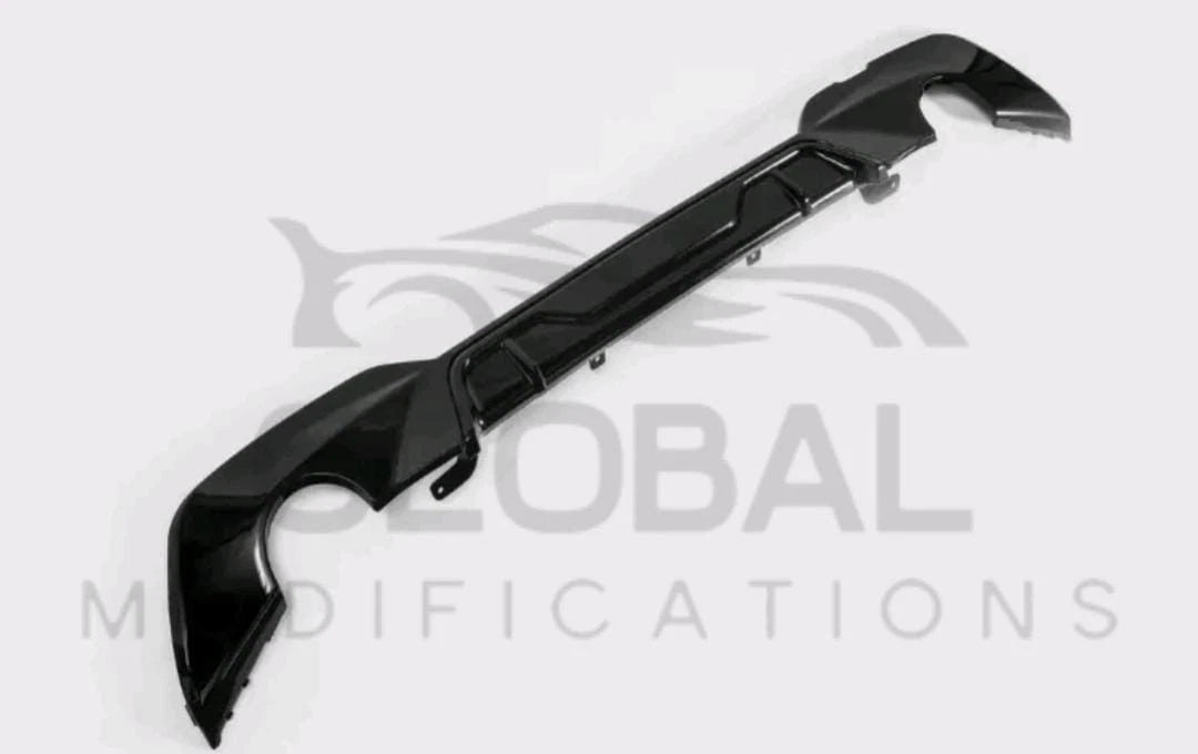 BMW 3 SERIES G20 G21 320I 330I GLOSS BLACK REAR DIFFUSER - MP STYLE