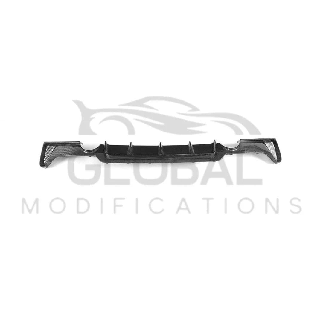 BMW 4 SERIES F32 F33 F36 440I GENUINE CARBON FIBRE REAR DIFFUSER - MP STYLE