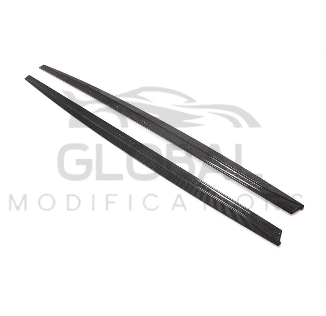 BMW M3 F80 GENUINE CARBON FIBRE SIDE SKIRT EXTENSIONS - MP STYLE - 14-18