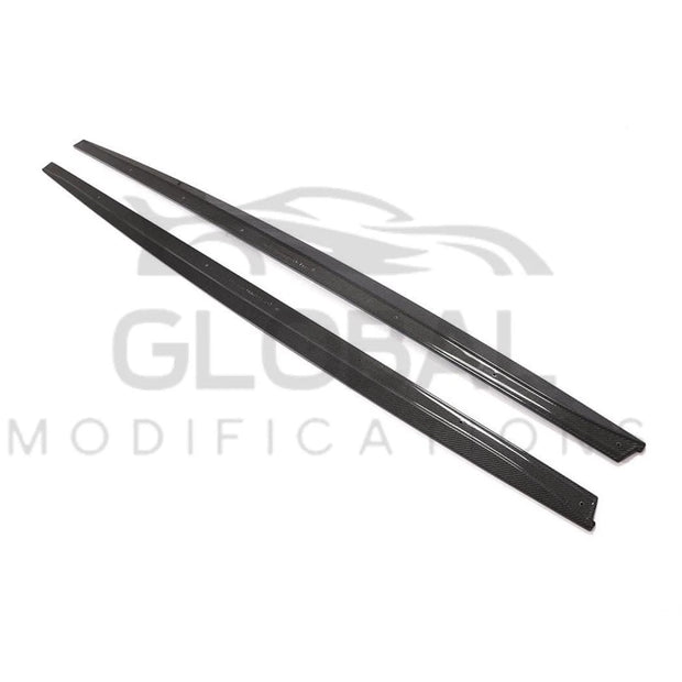 BMW M3 F80 GENUINE CARBON FIBRE SIDE SKIRT EXTENSIONS - MP STYLE - 14-18