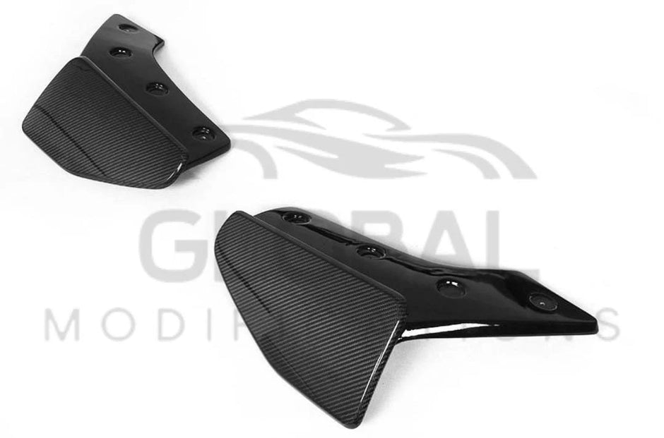 BMW X5 F15 GENUINE CARBON FIBRE REAR CORNER SPLATS PIECES - MP STYLE - 13-18