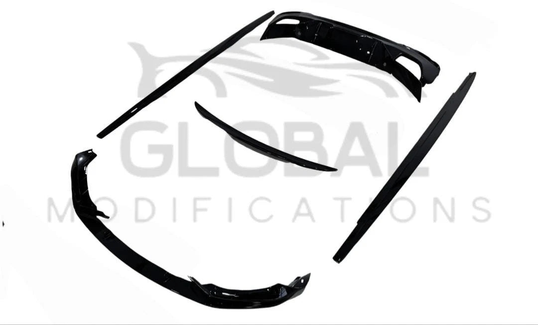 BMW 5 SERIES G30 GLOSS BLACK FULL BODY KIT - MP STYLE - BLACK 17-20