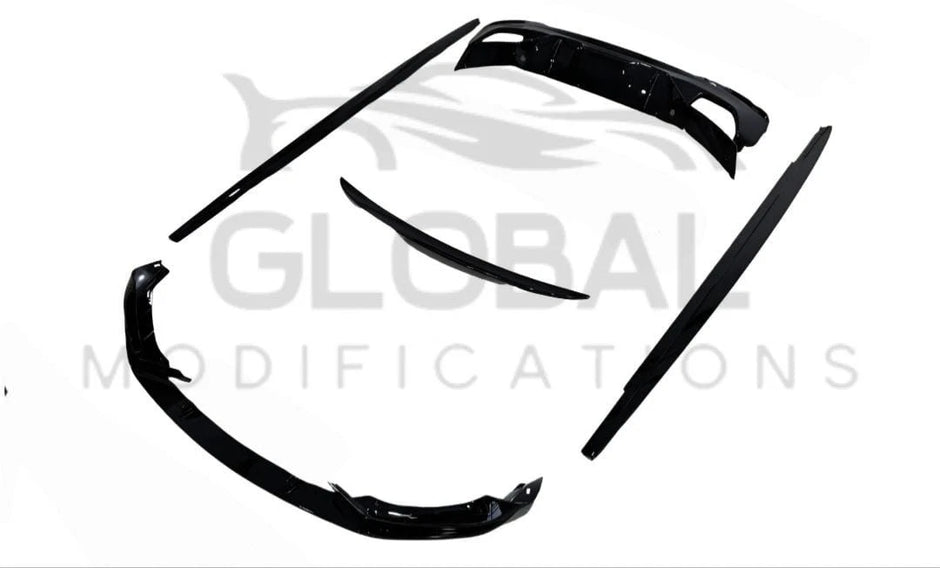 BMW 5 SERIES G30 GLOSS BLACK FULL BODY KIT - MP STYLE - BLACK 17-20