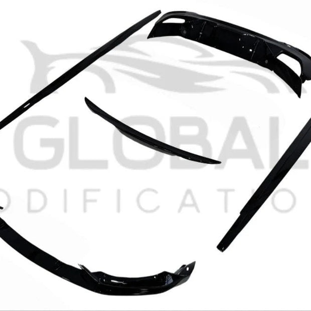 BMW 5 SERIES G30 GLOSS BLACK FULL BODY KIT - MP STYLE - BLACK 17-20