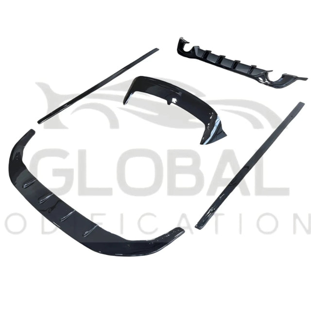 VW GOLF GTI MK8 GLOSS BLACK FULL KIT - AERO STYLE - BLACK