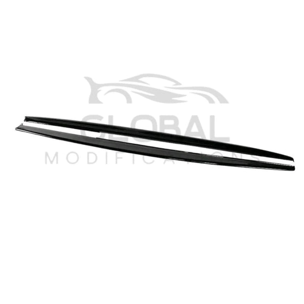 BMW M3 F80 GLOSS BLACK SIDE SKIRT EXTENSIONS - MP STYLE - BLACK