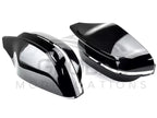 BMW 3 4 5 SERIES G20 G30 G42 GLOSS BLACK MIRROR COVERS - M STYLE