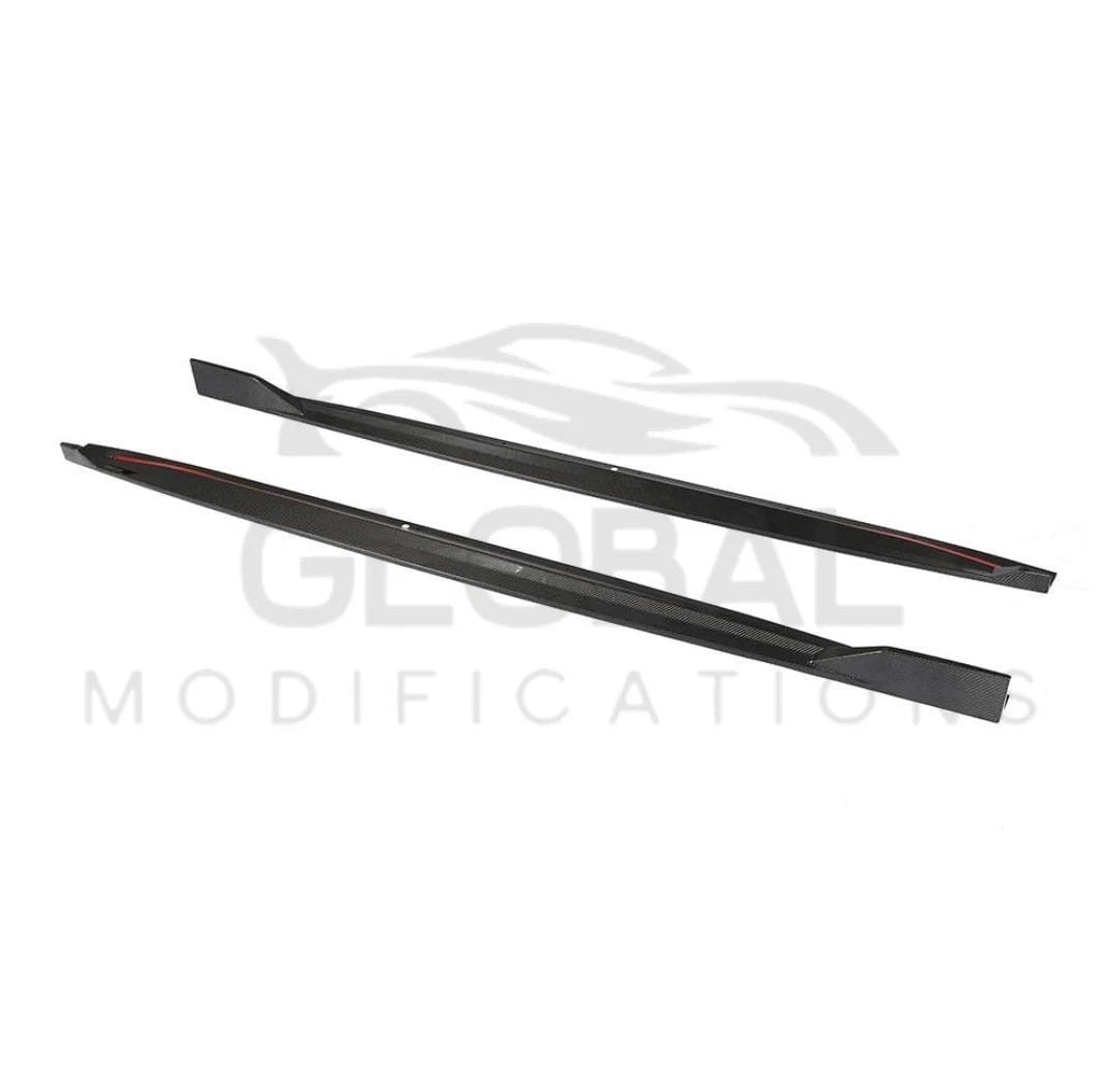 BMW X5 G05 GENUINE CARBON FIBRE SIDE SKIRT EXTENSIONS - 19-25