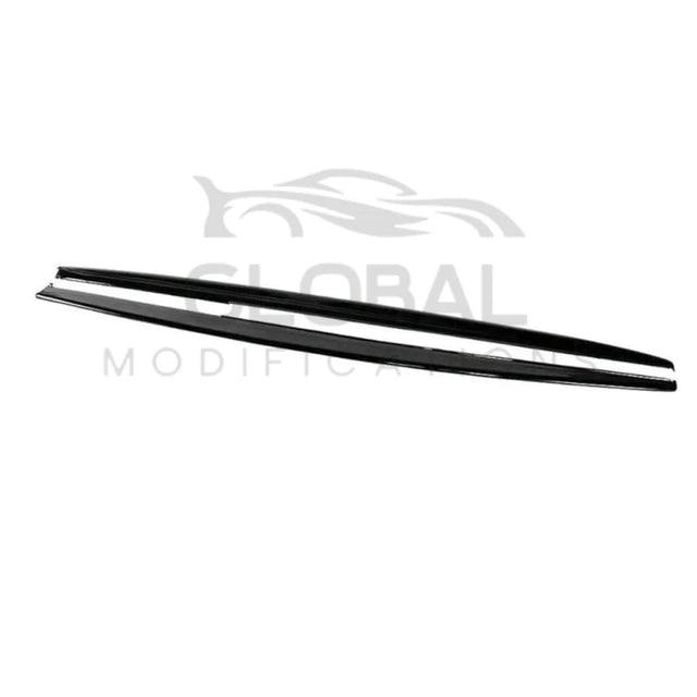 BMW 3 SERIES F30/F31 GLOSS BLACK SIDE SKIRT EXTENSIONS - MP STYLE - BLACK