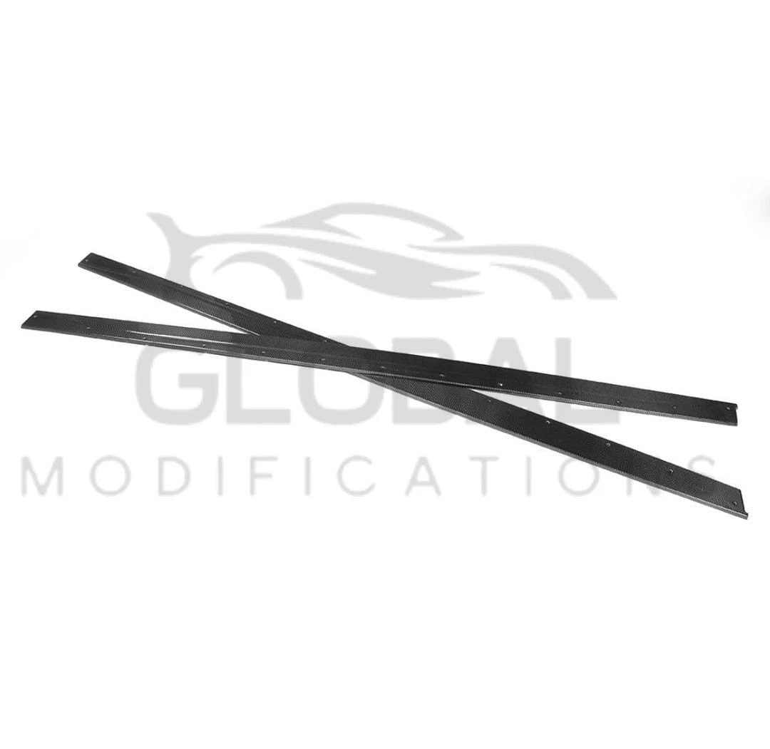 BMW M4 F82 F83 GENUINE CARBON FIBRE SIDE SKIRT EXTENSIONS - MP STYLE - 14-20