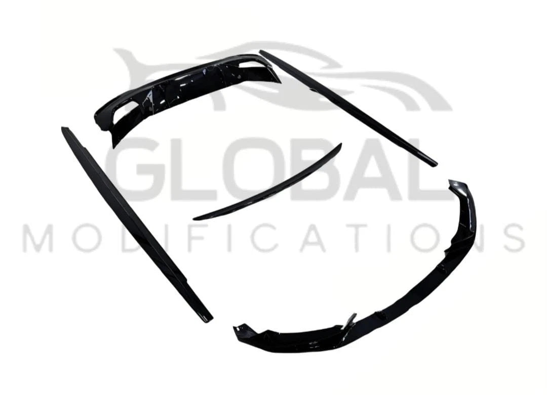 BMW 5 SERIES G30 GLOSS BLACK FULL BODY KIT - MP STYLE - BLACK 17-20