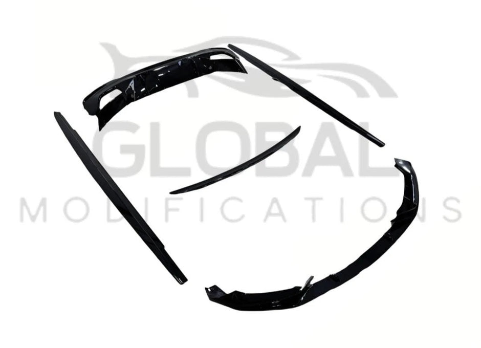 BMW 5 SERIES G30 GLOSS BLACK FULL BODY KIT - MP STYLE - BLACK 17-20