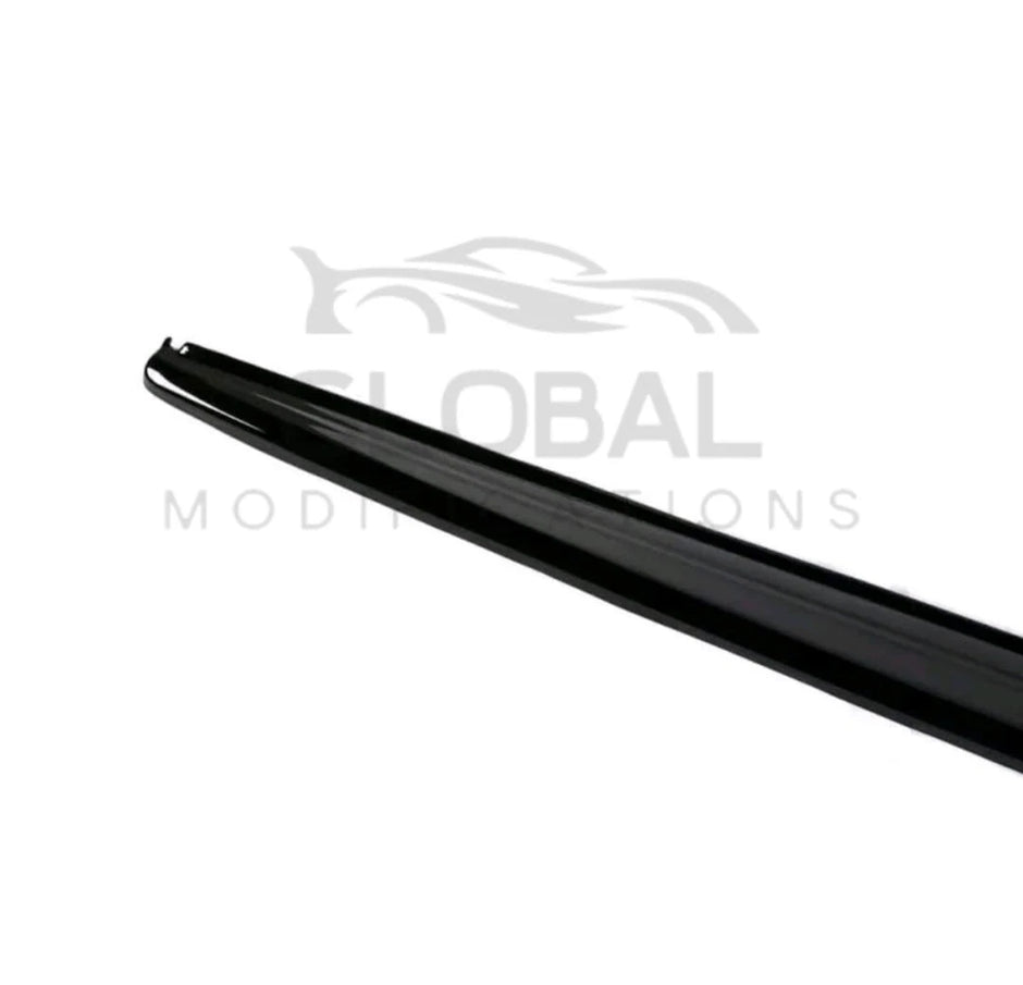 BMW 3 SERIES F30/F31 GLOSS BLACK SIDE SKIRT EXTENSIONS - MP STYLE - BLACK