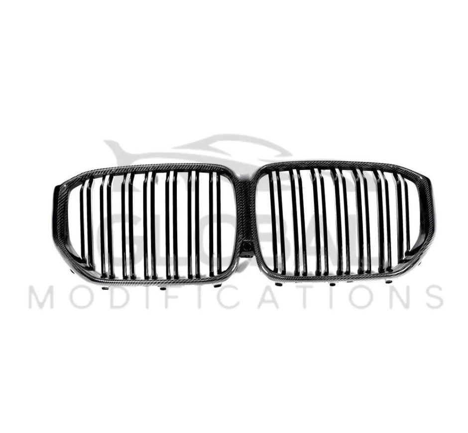 BMW X5M F95 PRE LCI GENUINE CARBON FIBRE FRONT GRILL - X5M STYLE - BLACK 19-22