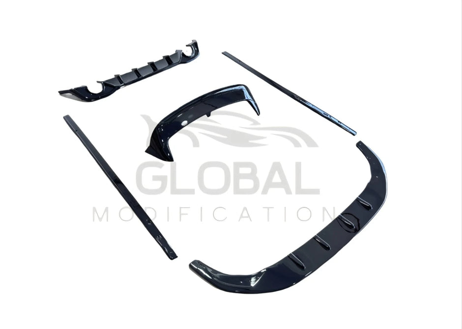 VW GOLF GTI MK8 GLOSS BLACK FULL KIT - AERO STYLE - BLACK