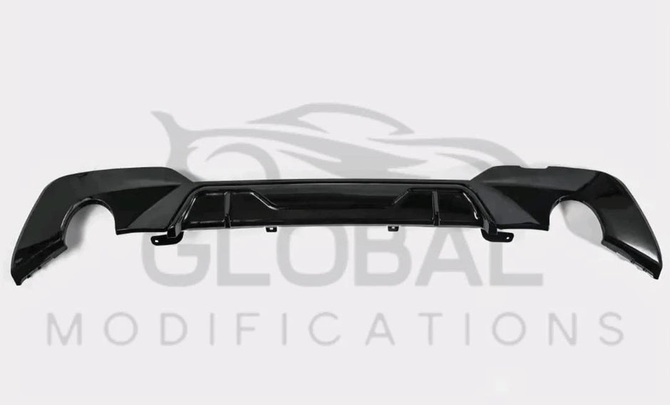 BMW 3 SERIES G20 G21 320I 330I GLOSS BLACK REAR DIFFUSER - MP STYLE