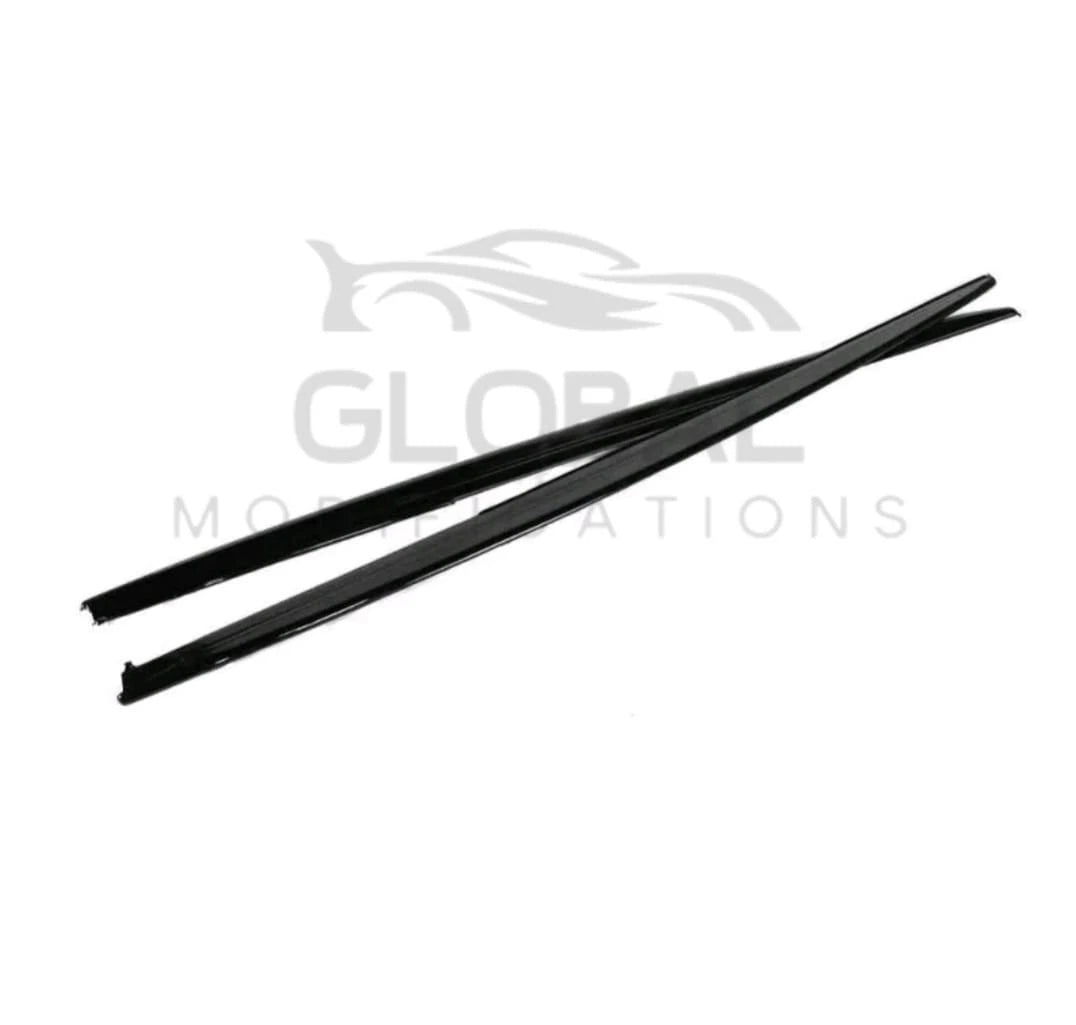 BMW 3 SERIES F30/F31 GLOSS BLACK SIDE SKIRT EXTENSIONS - MP STYLE - BLACK