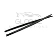 BMW 3 SERIES F30/F31 GLOSS BLACK SIDE SKIRT EXTENSIONS - MP STYLE - BLACK