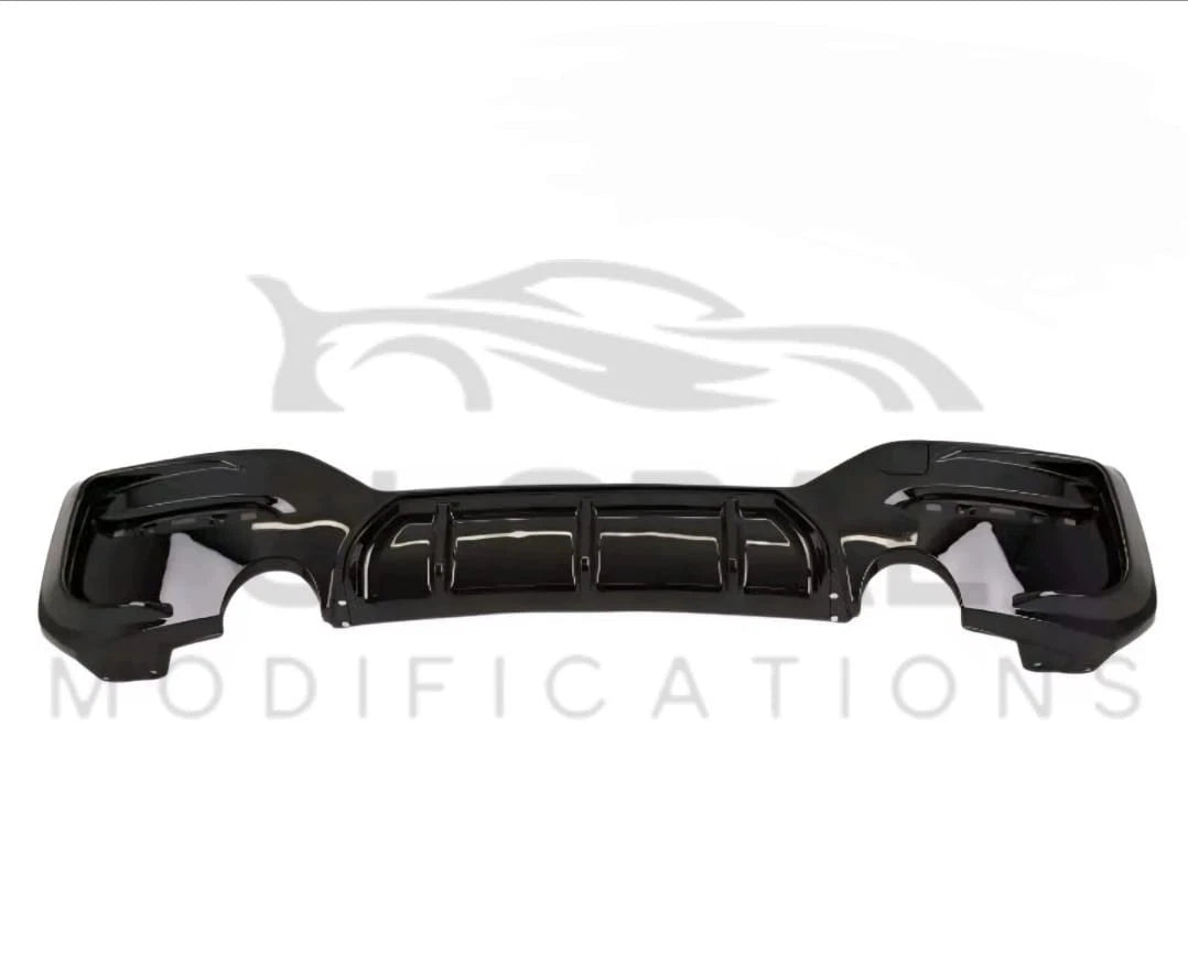 BMW 1 SERIES F20 GLOSS BLACK REAR DIFFUSER - MP STYLE - BLACK 15-19