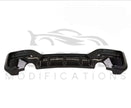 BMW 1 SERIES F20 GLOSS BLACK REAR DIFFUSER - MP STYLE - BLACK 15-19