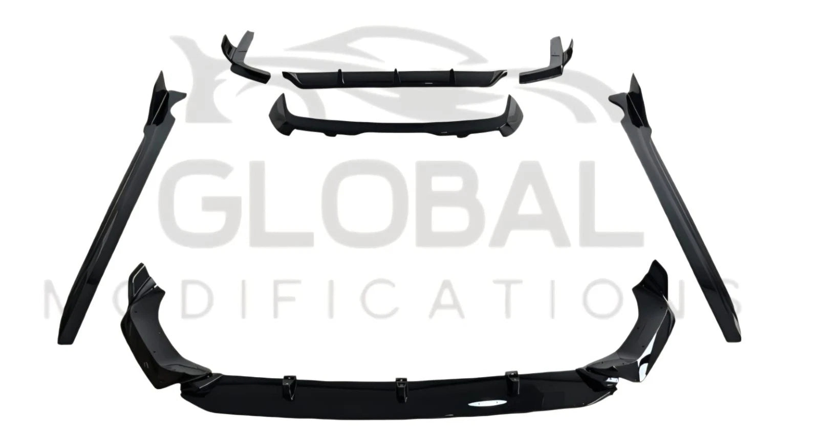 BMW X7 G07 PRE LCI GLOSS BLACK FULL KIT - MP STYLE - BLACK