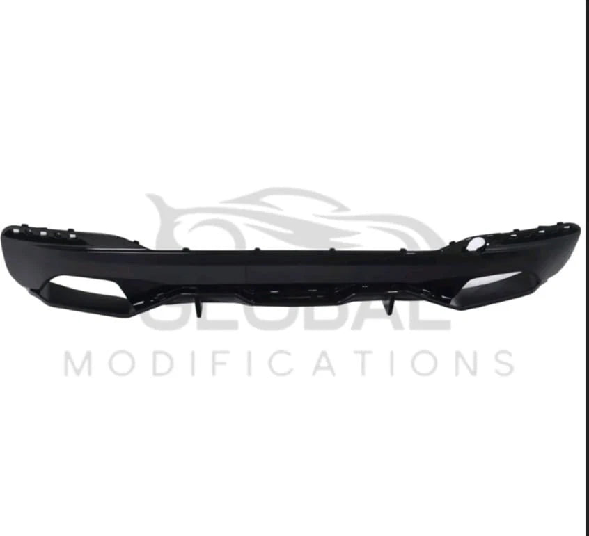 BMW 5 SERIES G30 G31 GLOSS BLACK REAR DIFFUSER - MP STYLE - BLACK 17-24