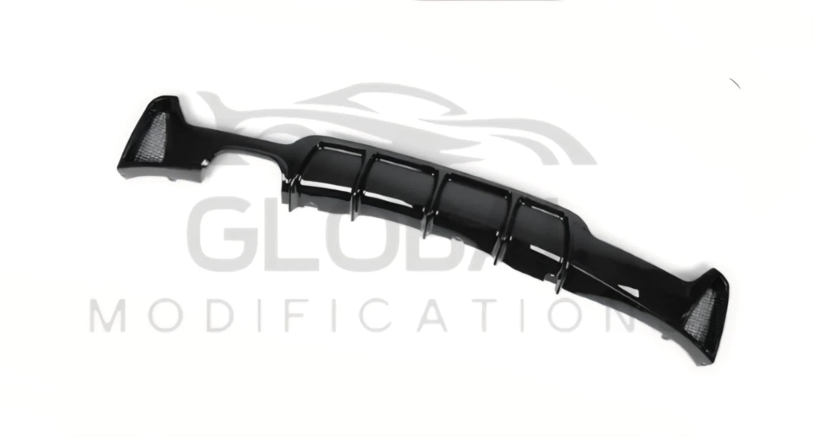 BMW 4 SERIES F32/F33/F36 GLOSS BLACK REAR DIFFUSER - MP STYLE - BLACK