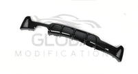 BMW 4 SERIES F32/F33/F36 GLOSS BLACK REAR DIFFUSER - MP STYLE - BLACK