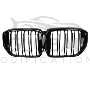 BMW X5 G05 LCI GLOSS BLACK FRONT GRILL - X5M STYLE - BLACK