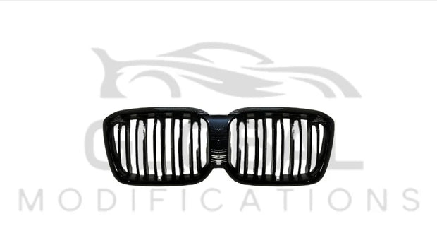 BMW X3 X4 G01 G02 LCI GLOSS BLACK FRONT GRILL - M STYLE - BLACK