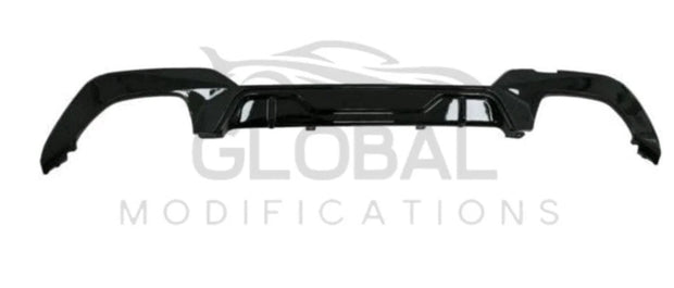 BMW 3 SERIES G20 G21 340I GLOSS BLACK REAR DIFFUSER - MP STYLE - BLACK