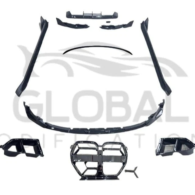 BMW M3 G80 FULL GLOSS BLACK BODY KIT - MP STYLE - BLACK 20-25
