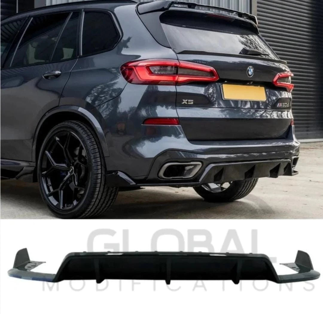 BMW X5 G05 3 PIECE REAR DIFFUSER GLOSS BLACK- MP STYLE - 19-25