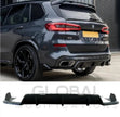 BMW X5 G05 3 PIECE REAR DIFFUSER GLOSS BLACK- MP STYLE - 19-25