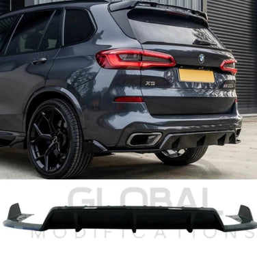 BMW X5 G05 3 PIECE REAR DIFFUSER GLOSS BLACK- MP STYLE - 19-25