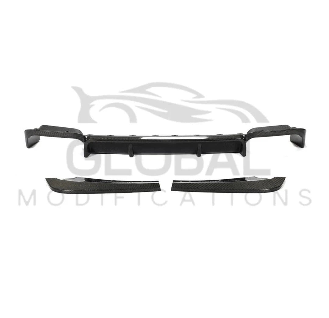 BMW X3M F97 GENUINE CARBON FIBRE 3 PIECE REAR DIFFUSER - 19-24