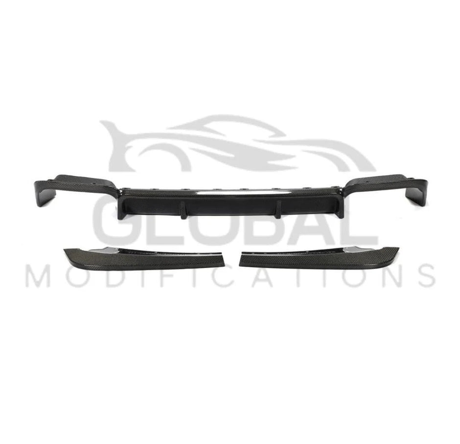 BMW X3M F97 GENUINE CARBON FIBRE 3 PIECE REAR DIFFUSER - 19-24